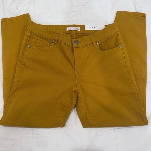 Ann Taylor Loft Denim - Ann Taylor Loft Modern Skinny Mustard Jeans size 4/27 Petite